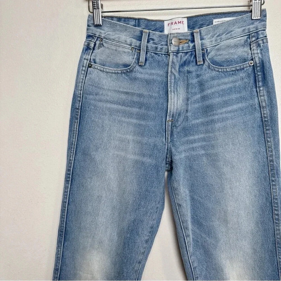 Frame  Womens 24 Rigid Re-release Le High Straight Jeans - Picture 4 of 16